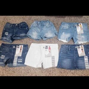 Stylish Denim and White Shorts Collection